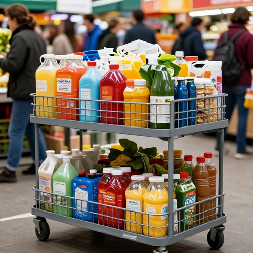 Carrinho de Supermercado com Duas Camadas: A Solução Prática para Organizar suas Compras