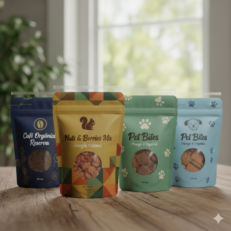 Embalagens Stand Up Personalizadas: Estratégias para Elevar a Visibilidade do Seu Produto